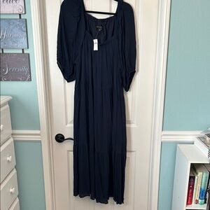 Brand New!! Banana Republic Dark Navy  Blue Short Sleeve Dress